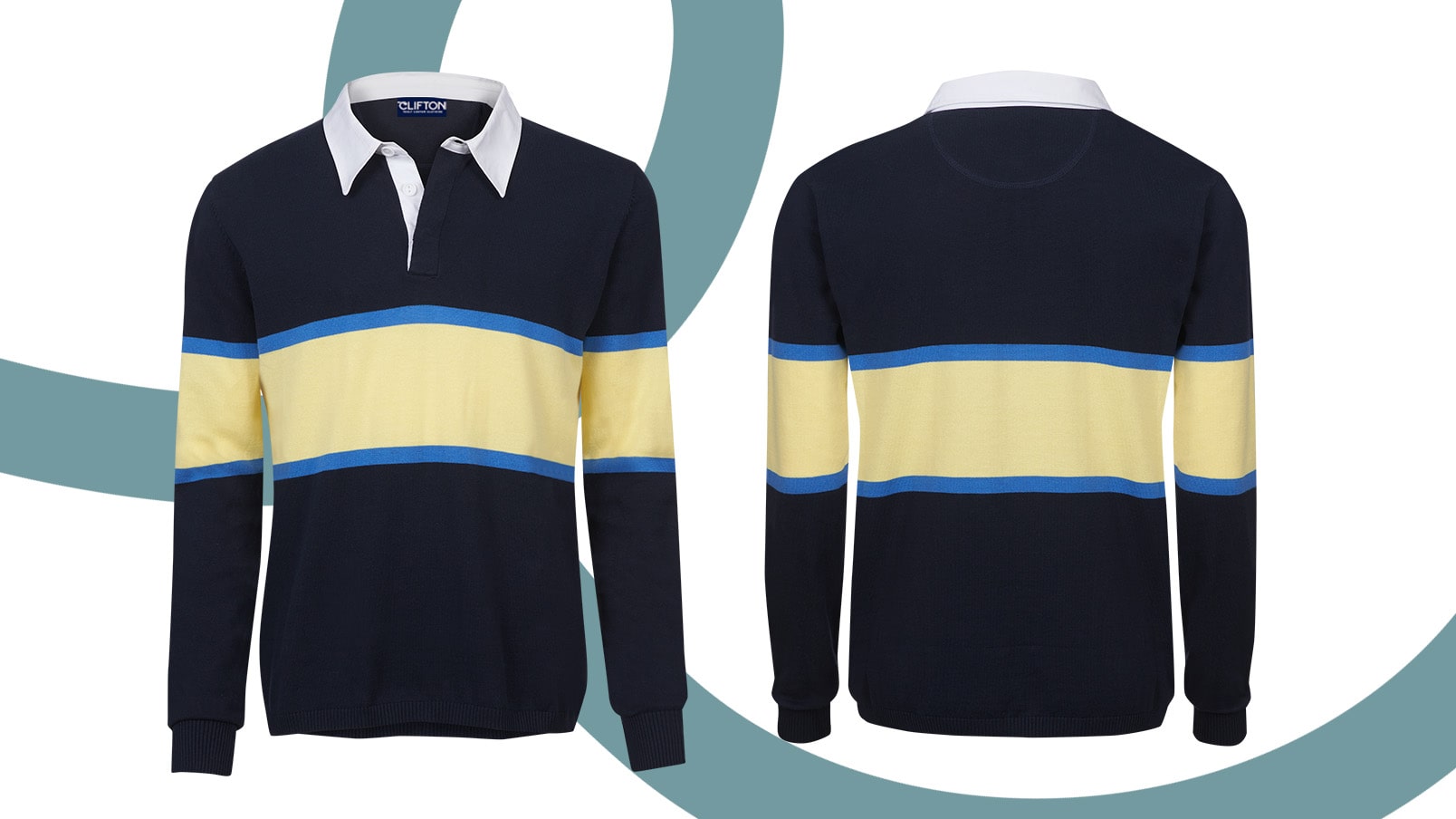 CLIFTON Byron Custom Knitted Rugby Shirt